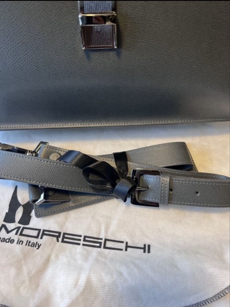 Moreschi - Pasta em pele chique de luxo
