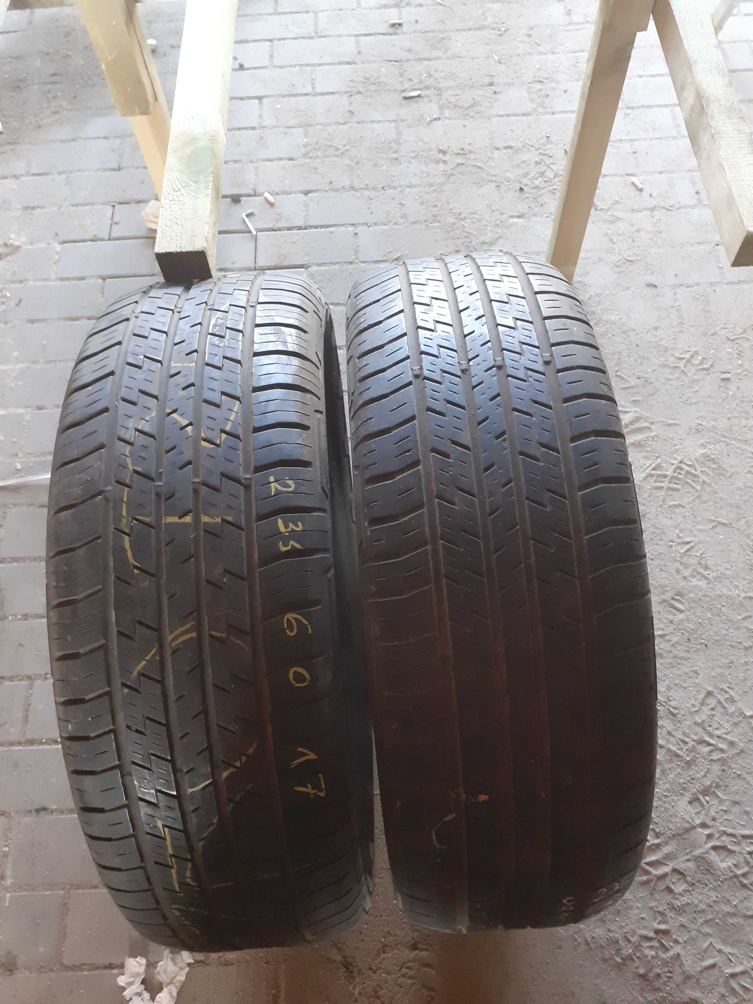 2x używane opony letnie 235/60 R17 Continental Montaż GWARANCJA