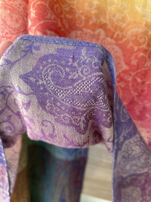 Kaszmirowa kolorowa chusta pashmina oryginalna