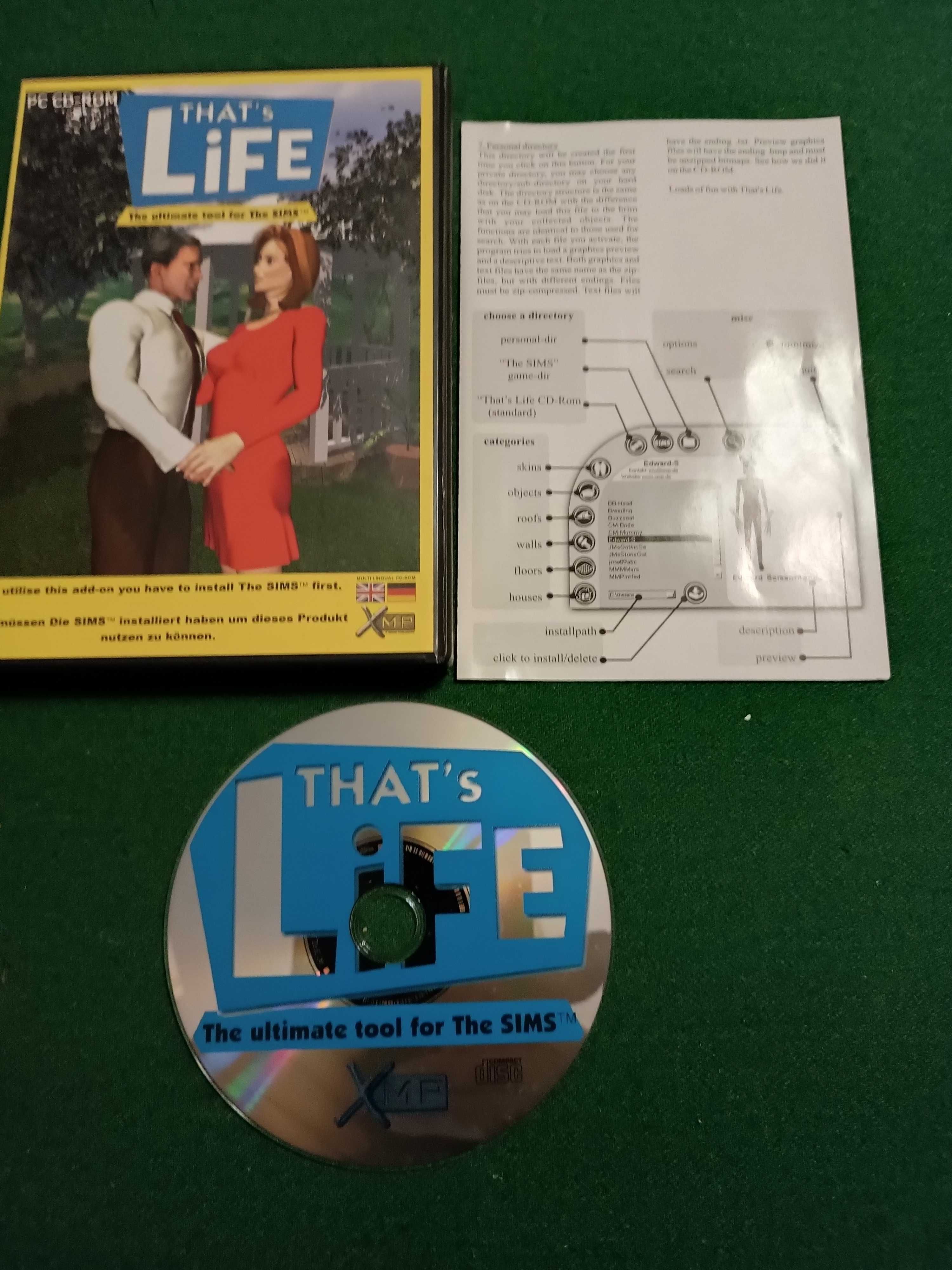 Gra PC - That's Life - The ultimate tool for the Sims - Unikat!