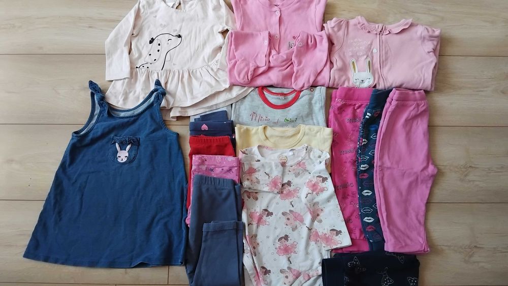 Zestaw ubrań dziewczynka 80