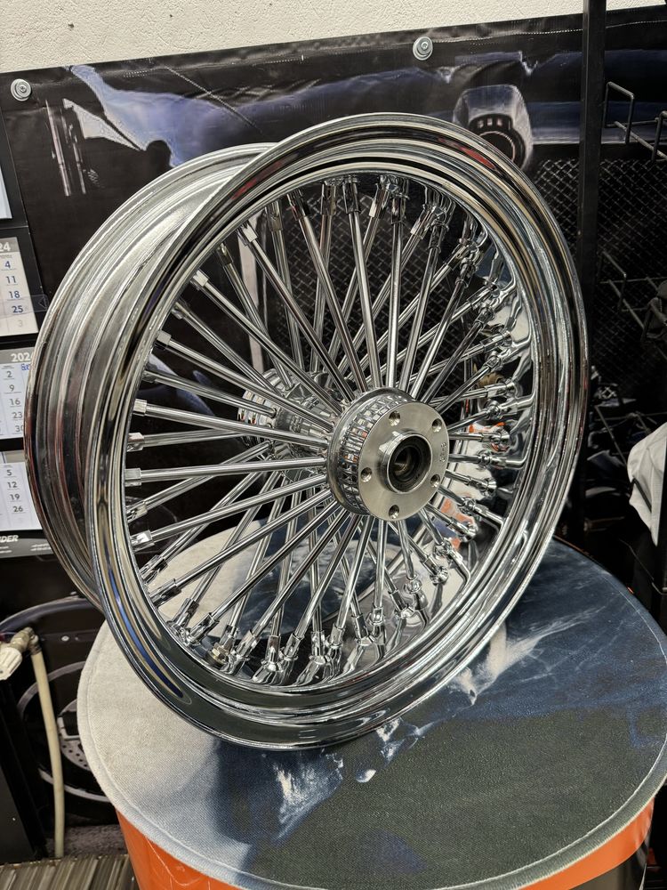 Felga tył 18"x5.5" 48 szprych King Spoke Harley chrom