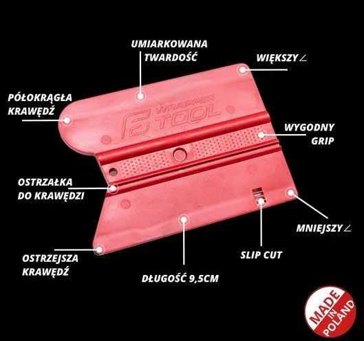 RAKLA Do Aplikacji FOLII Oklein PRO Uniwersalna Bordowa Oryginał