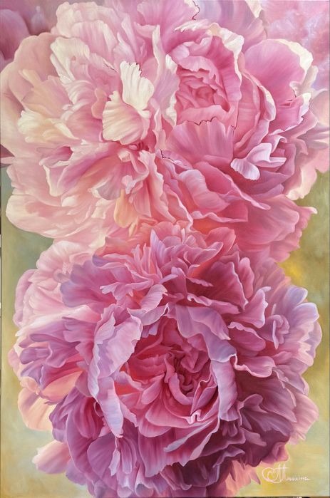 Картина зивопис пион піврнія кавти