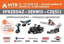 Serwis i sklep maszyn ogrodniczych i elektronarzędzi TRANSPORT GRATIS