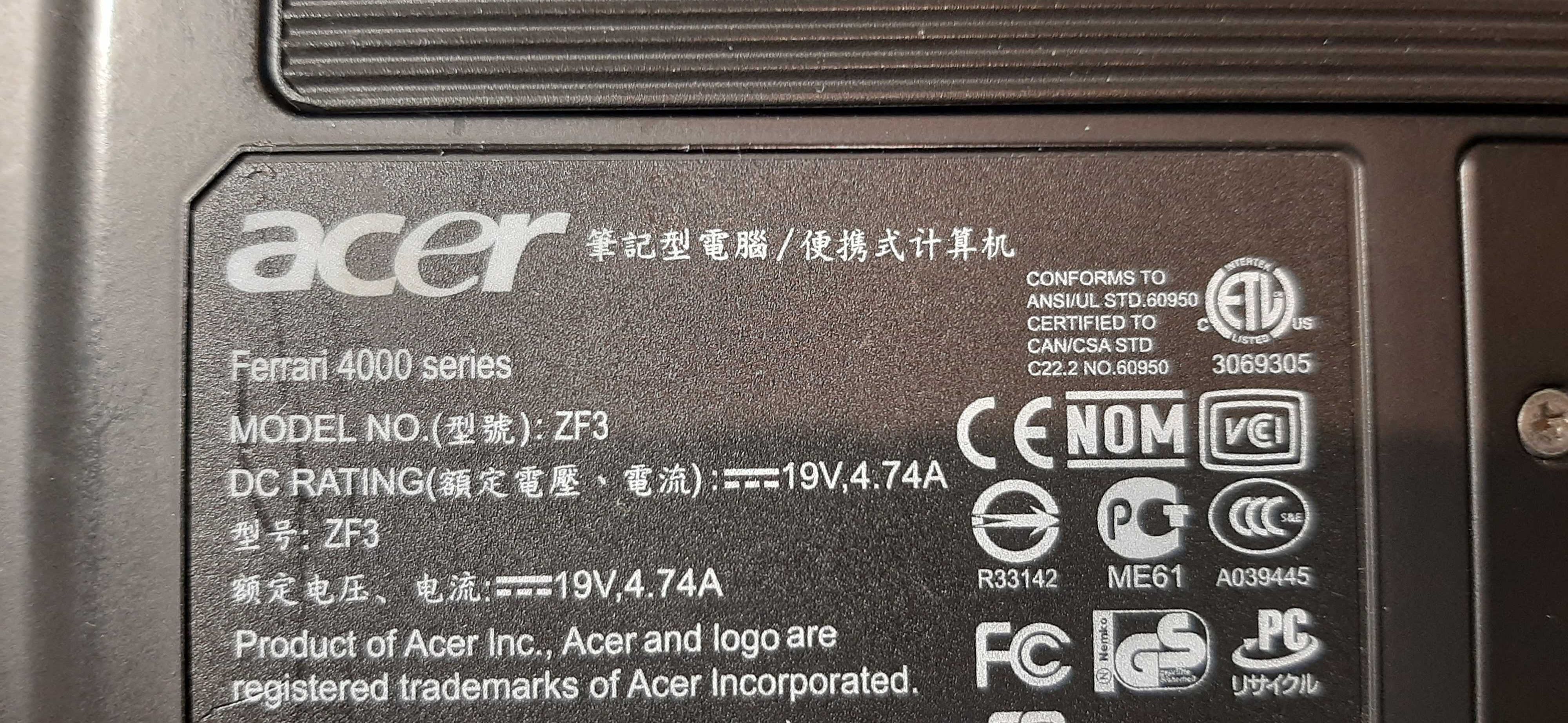 Acer Ferrari 4000