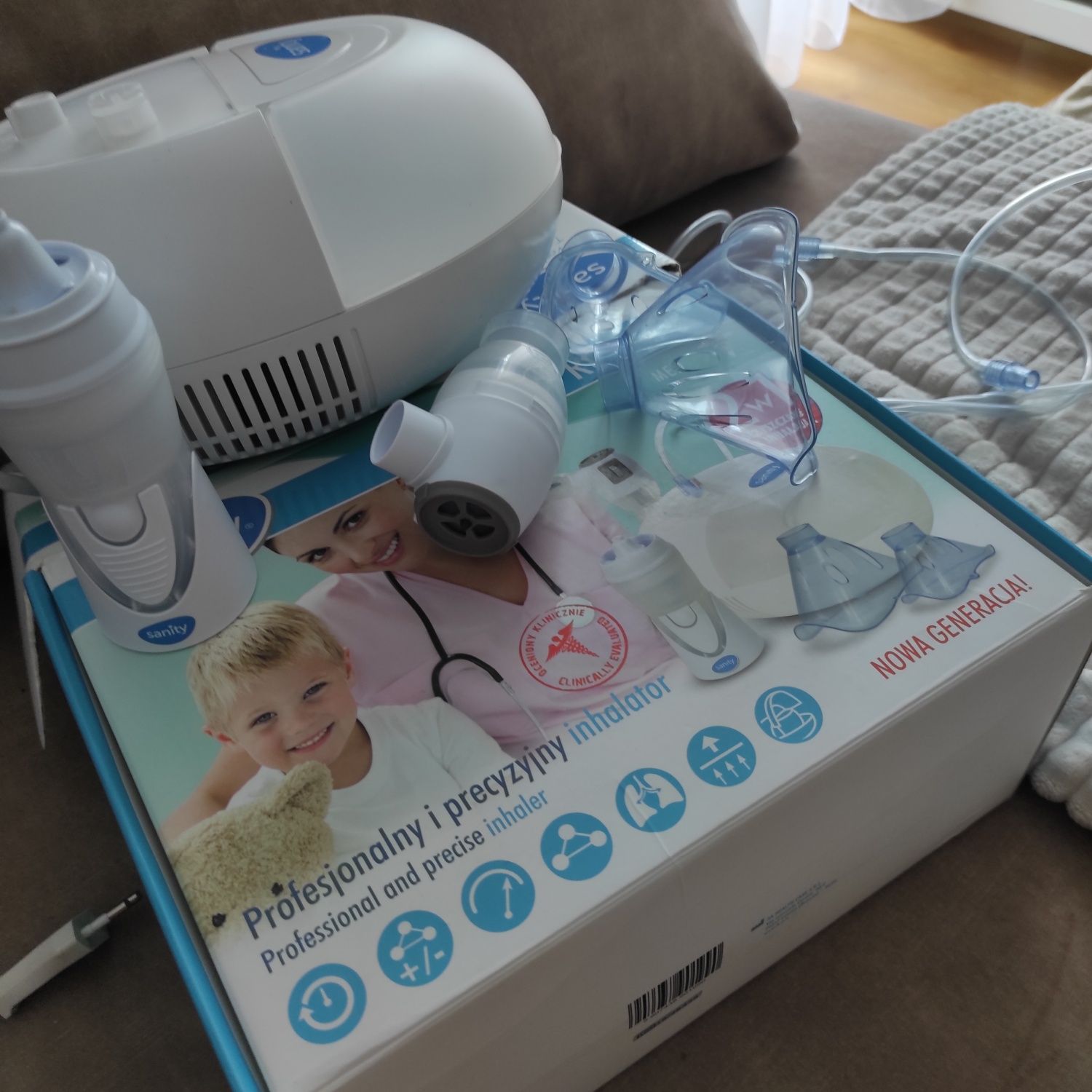 Inhalator, nebulizator Sanity Pro 2 w1