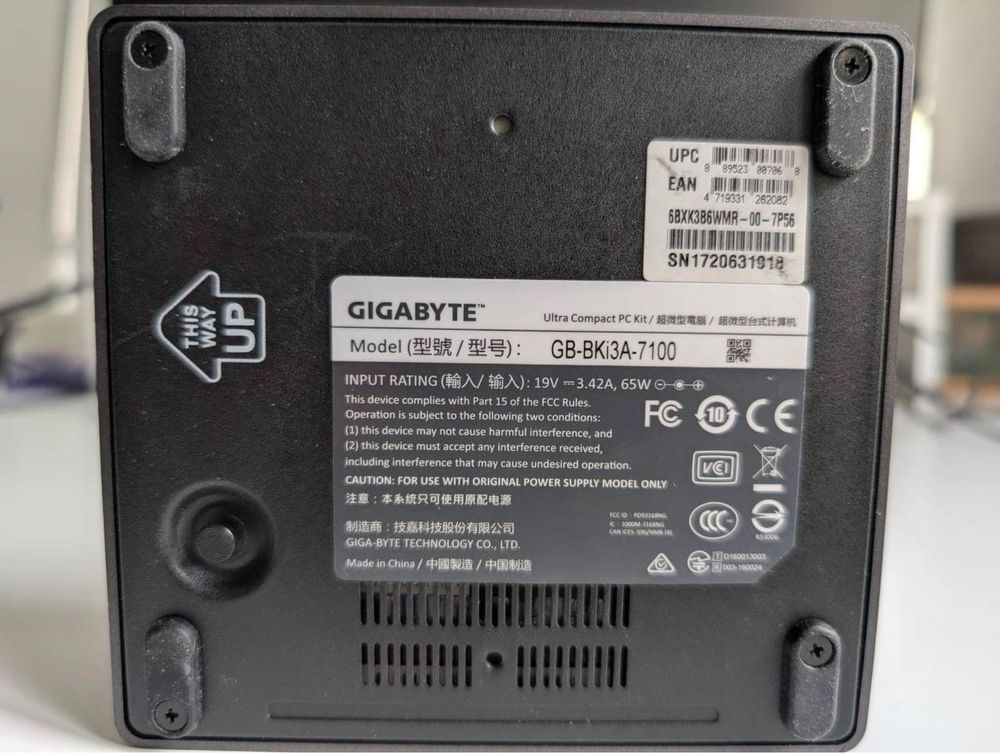 ПК Gigabyte Brix s (GB-BKi3HA-7100)