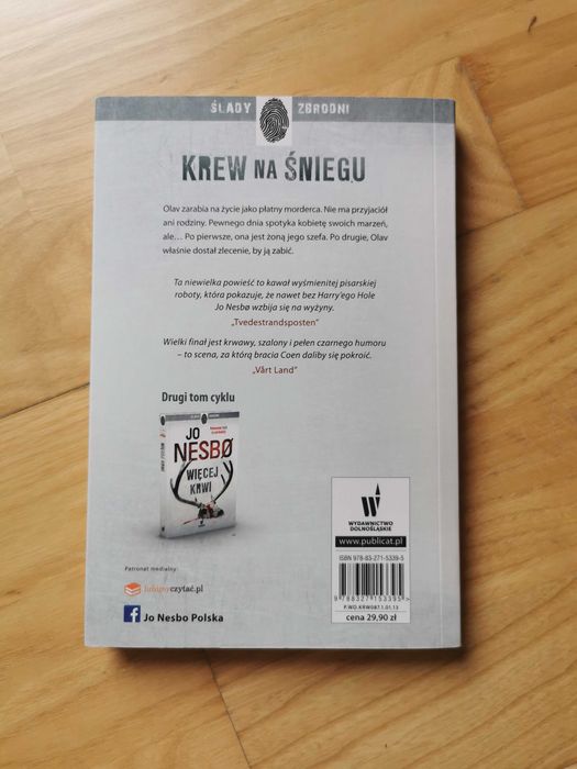 Krew na śniegu Jo Nesbø