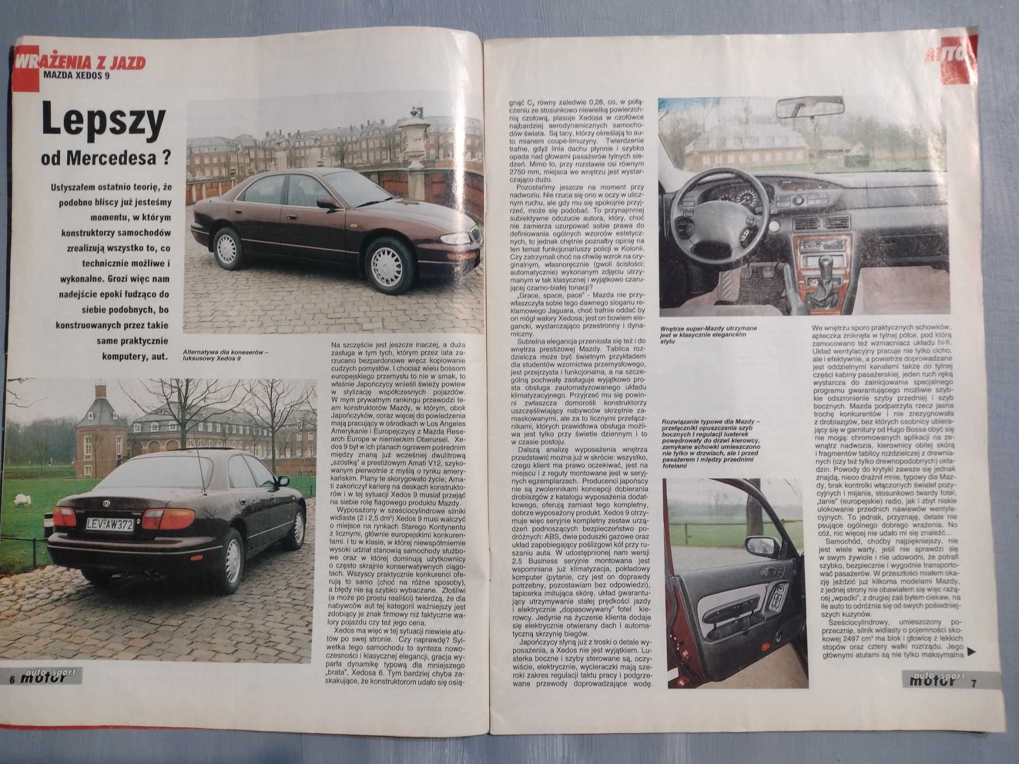 Czasopismo motoryzacyjne AMS Auto Motor Sport 1995r. 2 szt.