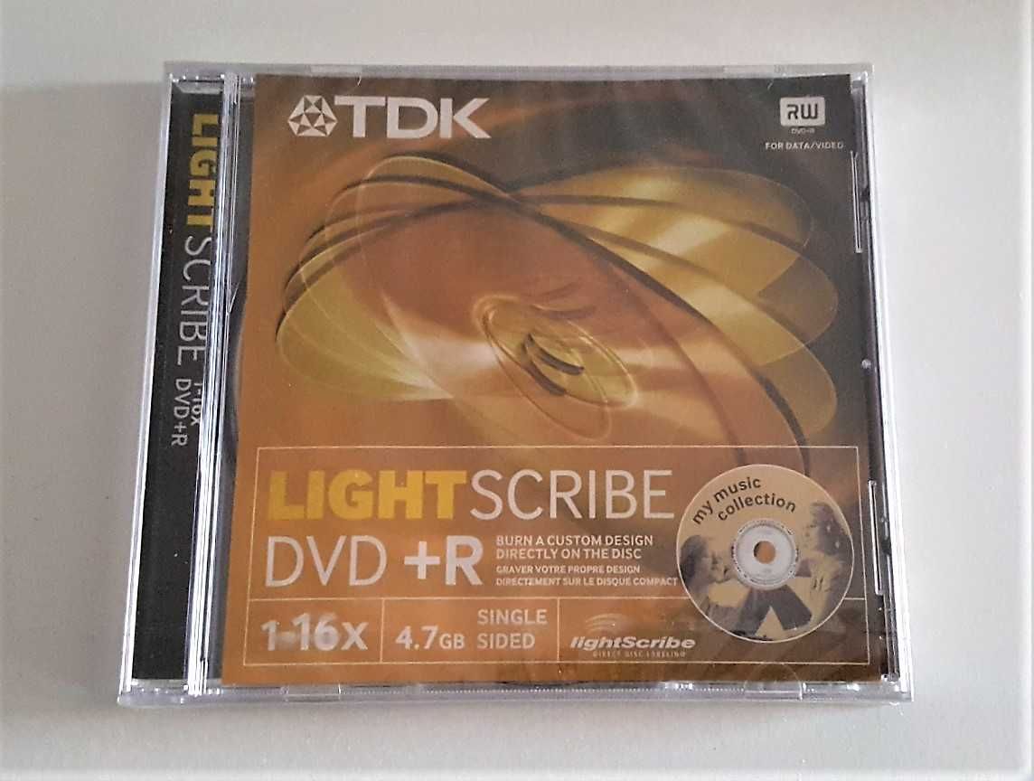 Płyta TDK Light Scribe DVD+R, 4,7 GB, zafoliowana