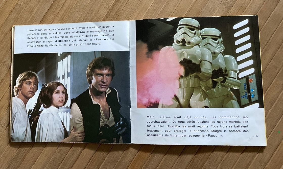 Star wars livro/ disco vintage