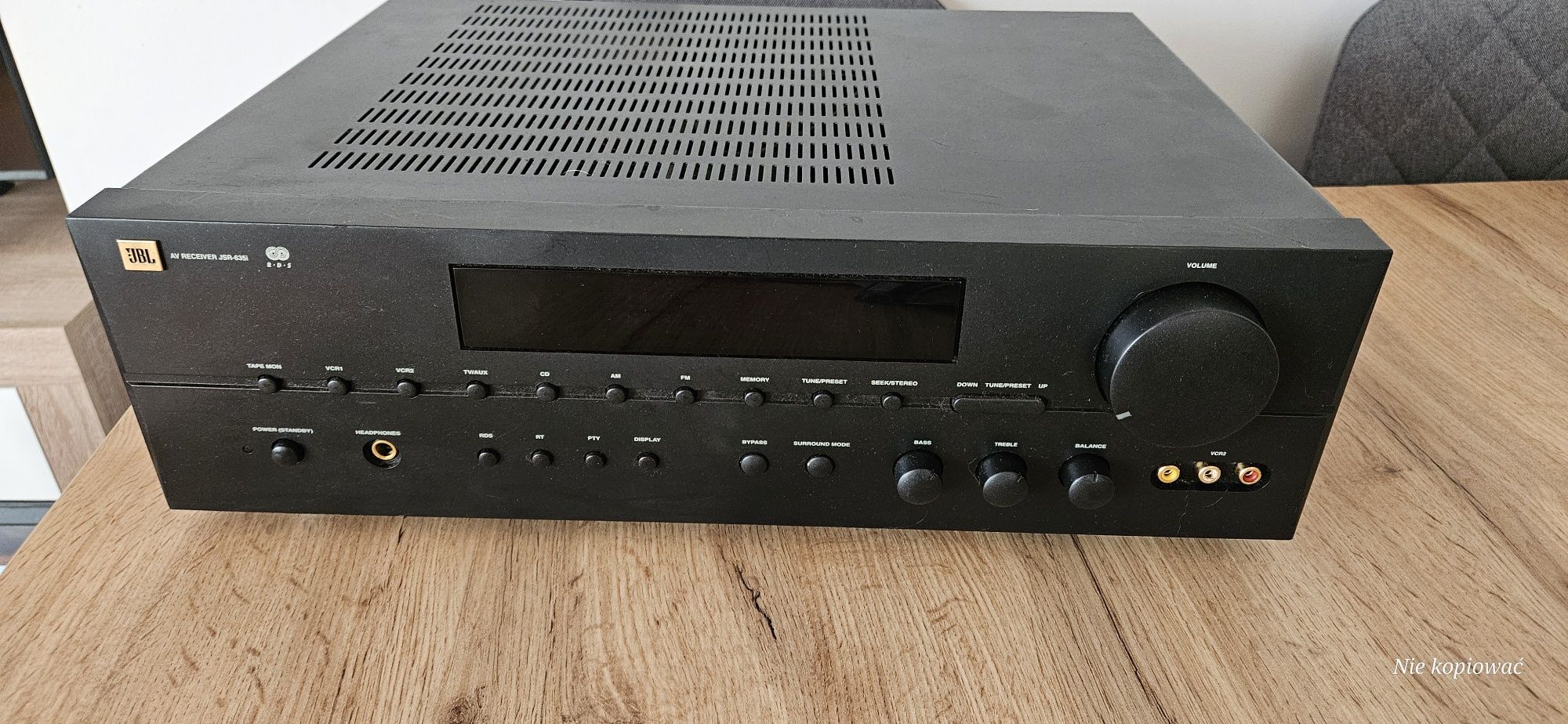 Amplituner JBL JSR-635i. 2 x 80 Wat wzmacniacz