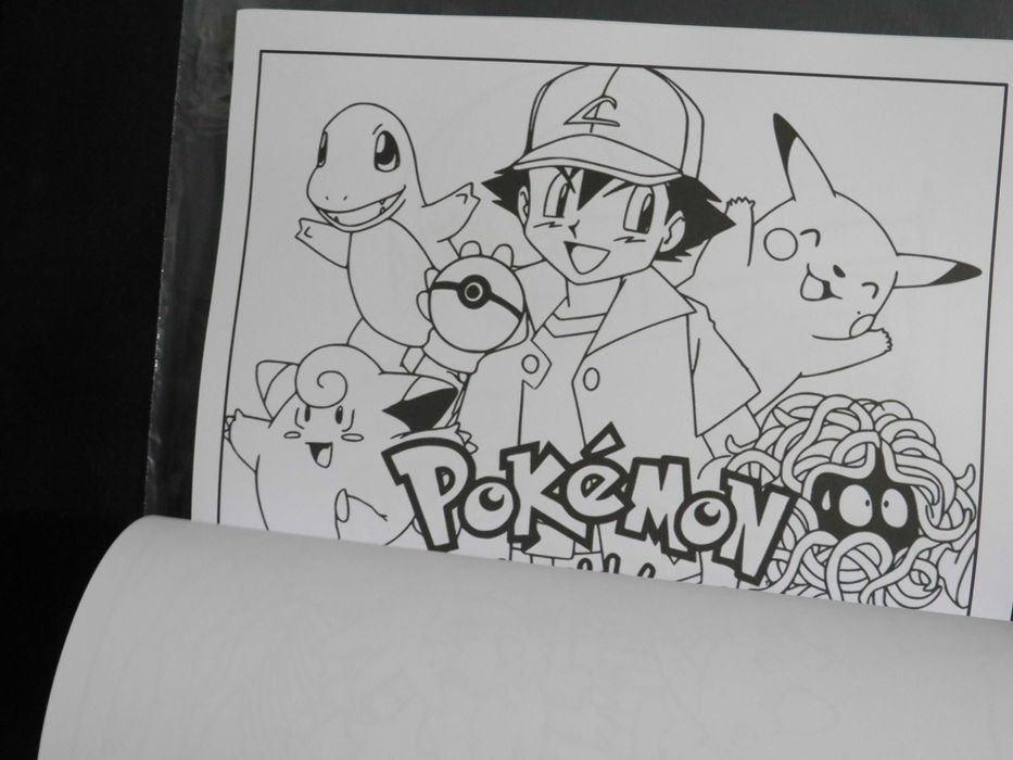 Livro Pokemon para pintar + oferta caixa lapis cera Novo e Selado