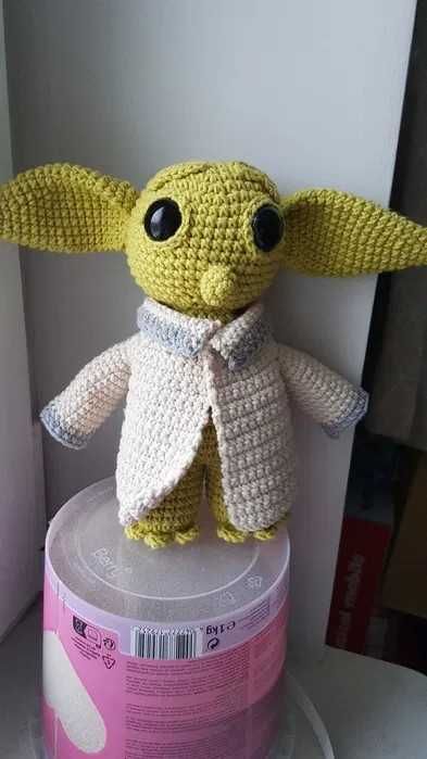 NOWY baby Yoda na szydełku zabawka na szydełku Star Wars Yoda