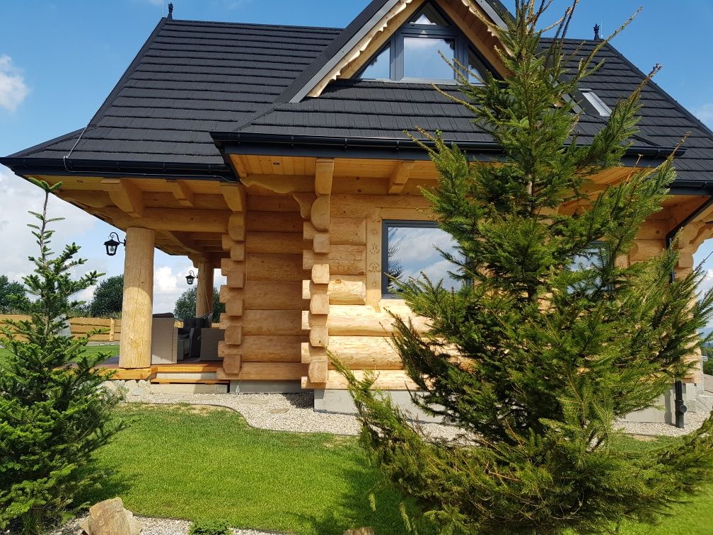 Góralski dom blisko term,kominek.