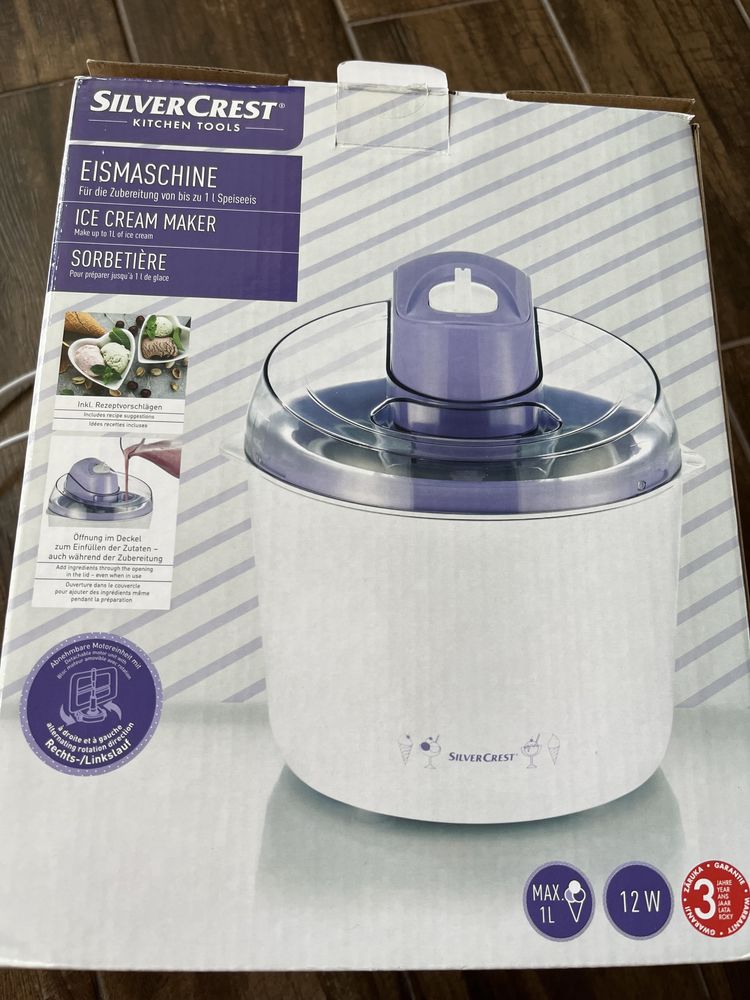 Maszynka do lodow Ice cream maker silvercrest