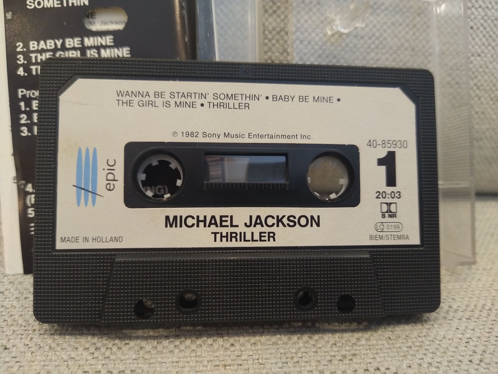 Cassete Áudio - Thriller do Michael Jackson