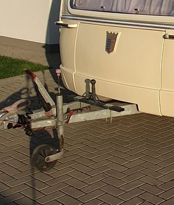 Adapter bagażnika na rower do przyczepy kempingowej