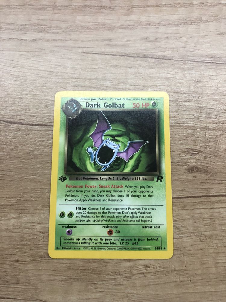 Karta Team Rocket Dark Golbat first edition 24/82