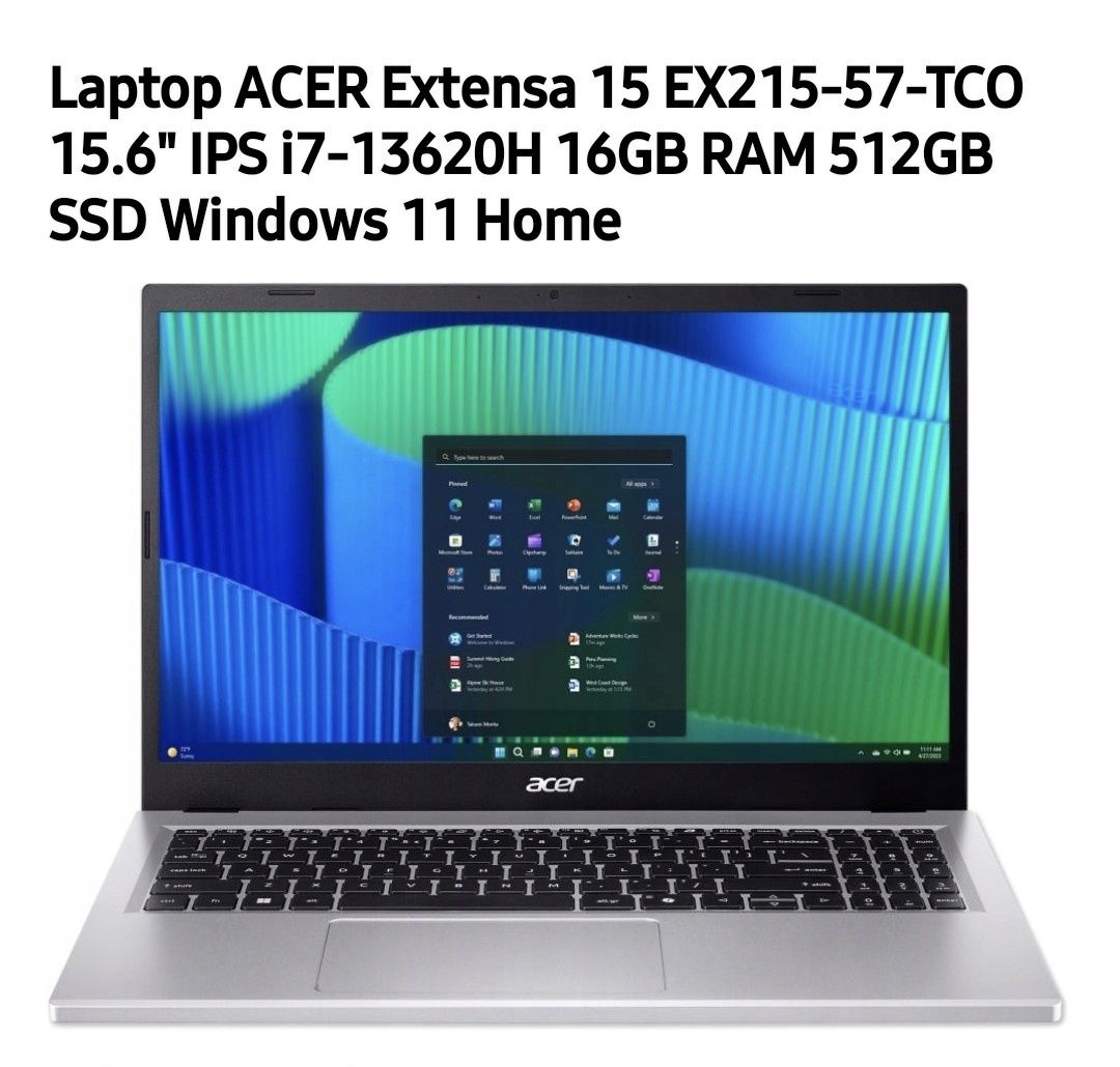 Laptop ACER Extensa EX215-57-TCO