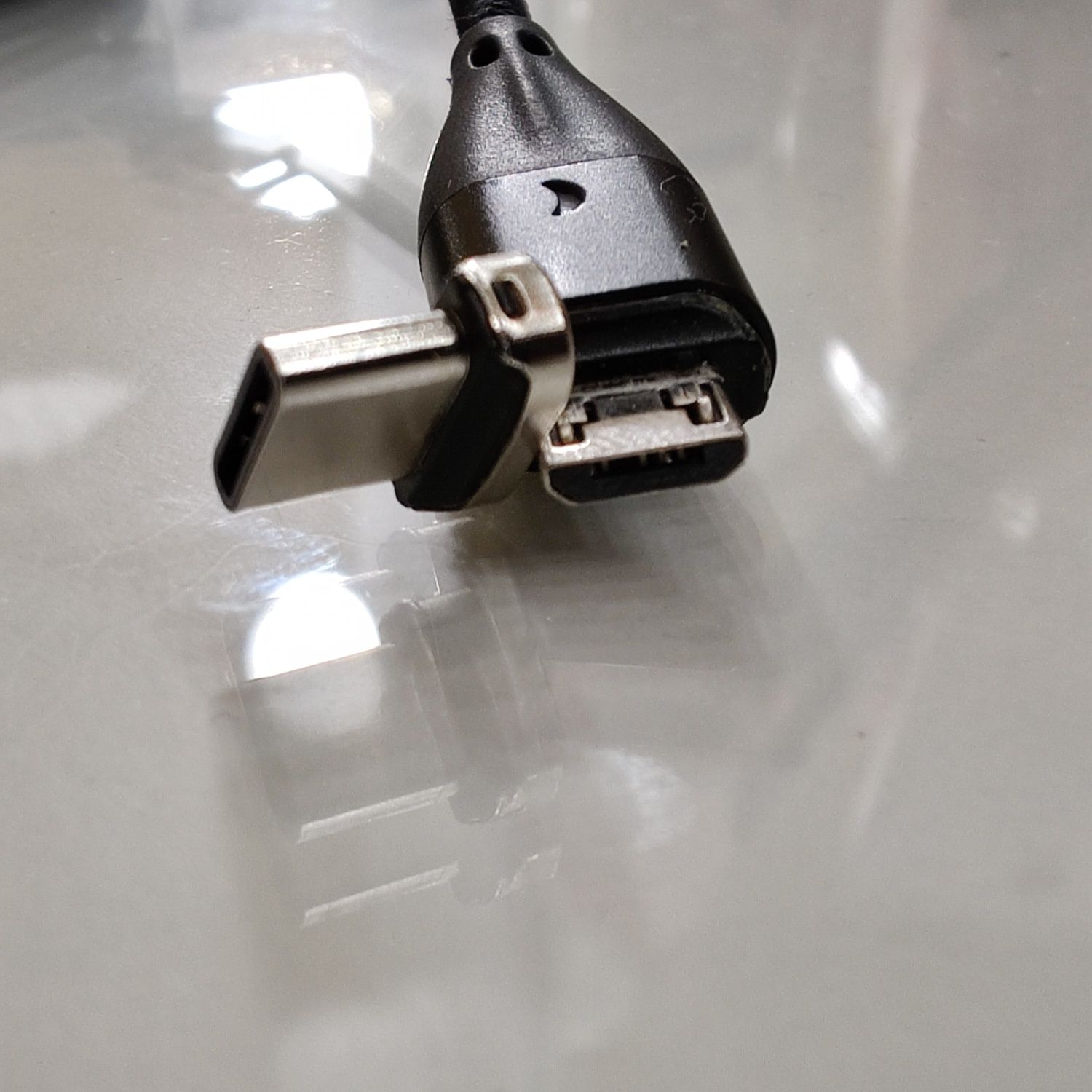 Ugreen та TOPK USB Type-A to Type-C та micro-USB знімні коннектори
