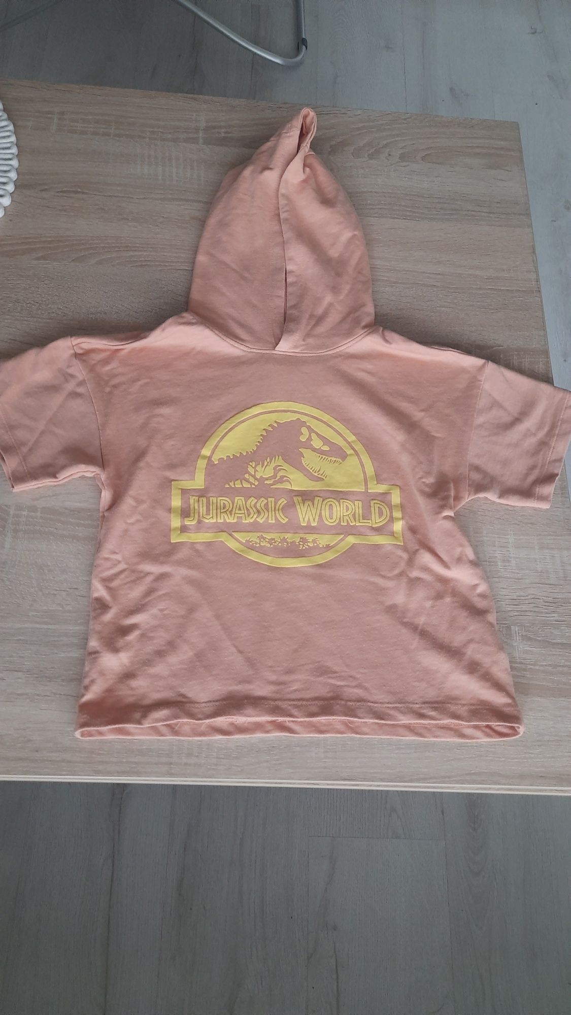 Jak Nowa Koszulka Jurassic World Bawełna krotki rekaw z kapturem Sinsa