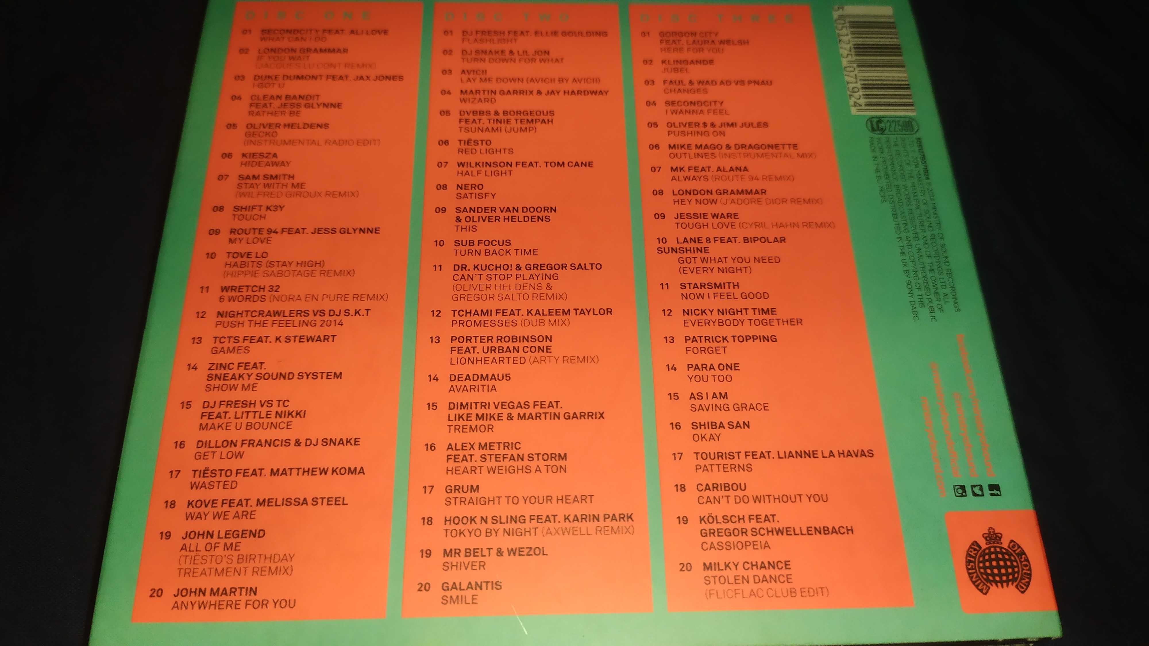 Ministry of Sound 3 cd annual 2015