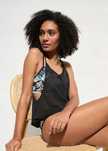 B.P.C biustonosz bustier + top tankini siateczkowy ^48