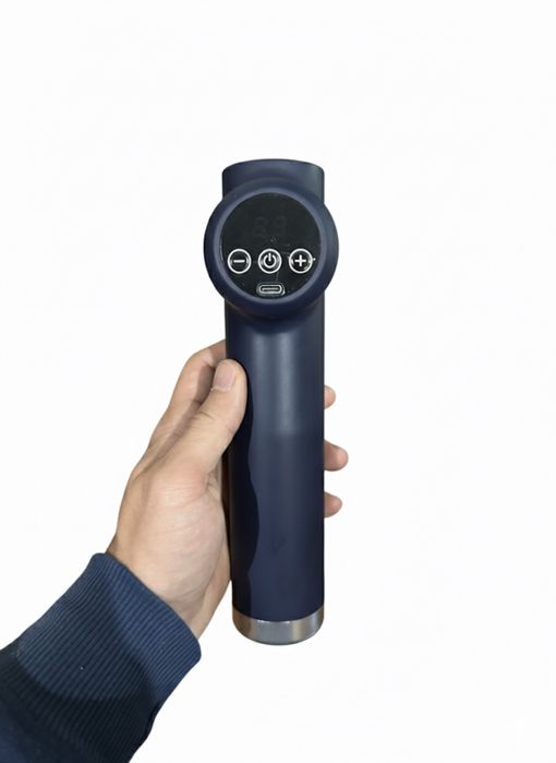 Pistola de Massagem Percussão Profunda - 8 Acessórios, USB, Silenciosa