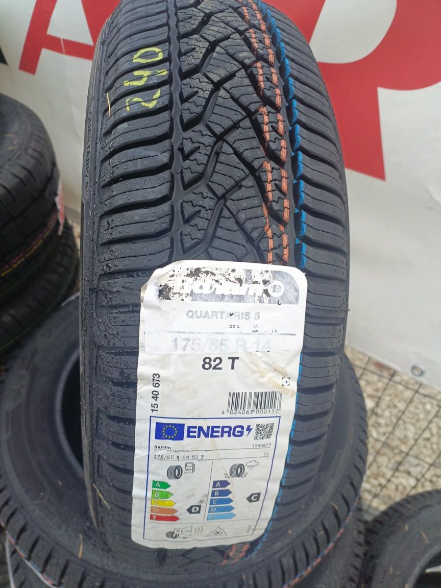 Nowe opony wielosezonowe całoroczne 175/65/14 Barum gr Continental 24r