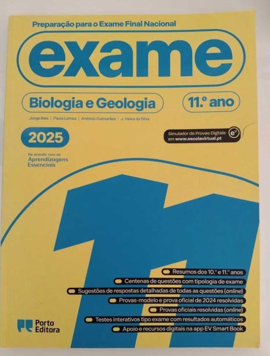 Livro de preparação de exame biologia e geologia 2025
