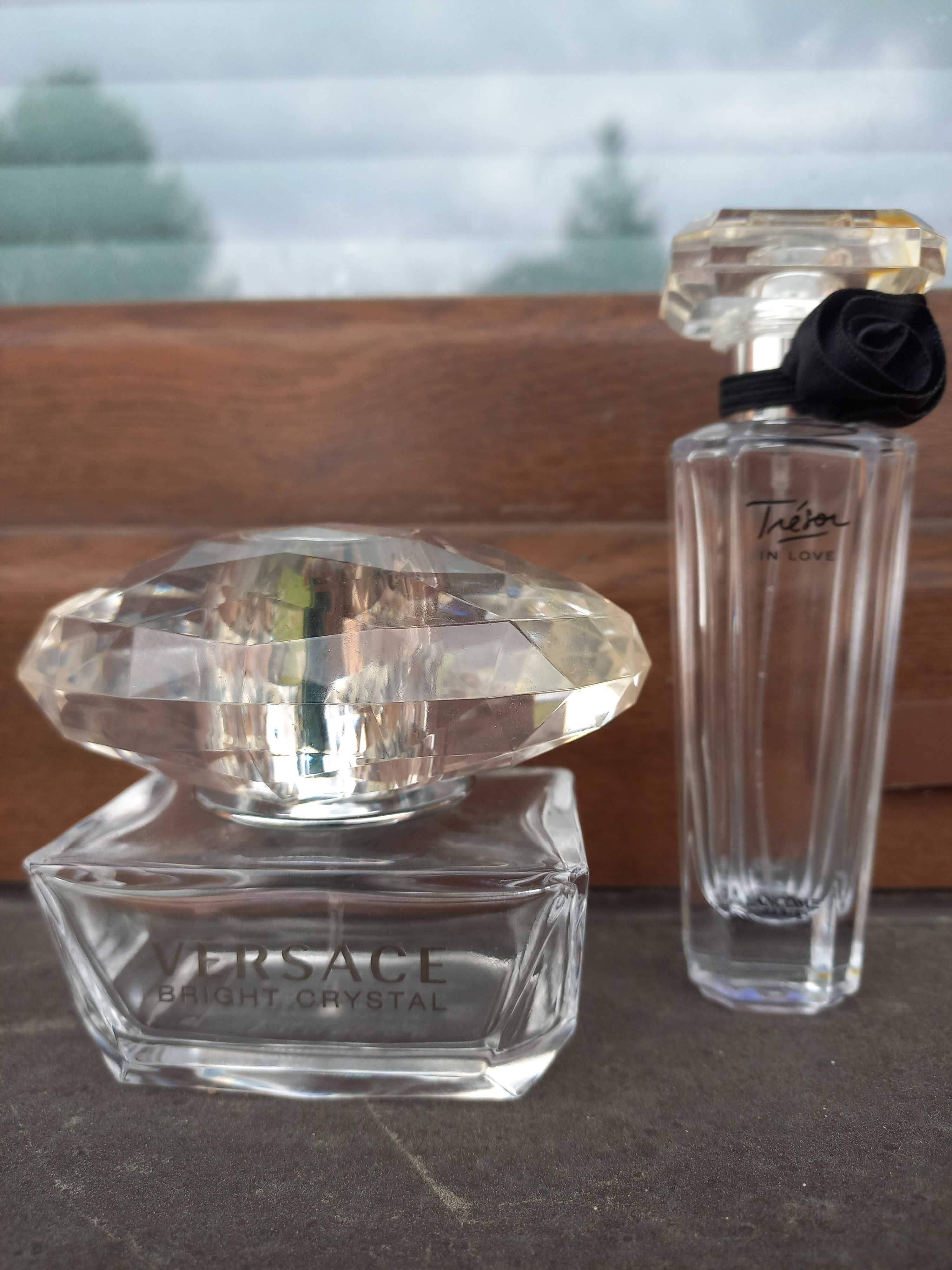 Butelki po perfumach versace cristal i lancome tresor oryginalne