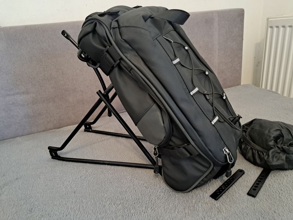 Bagażnik rowerowy Author + Torba/sakwa na bagażnik 15L czarne NOWE