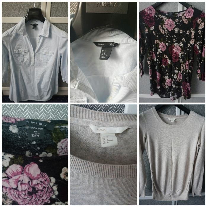 Zestaw ubrań ciążowych, rozm. M H&M, Mamalicious, Lindex, spodnie