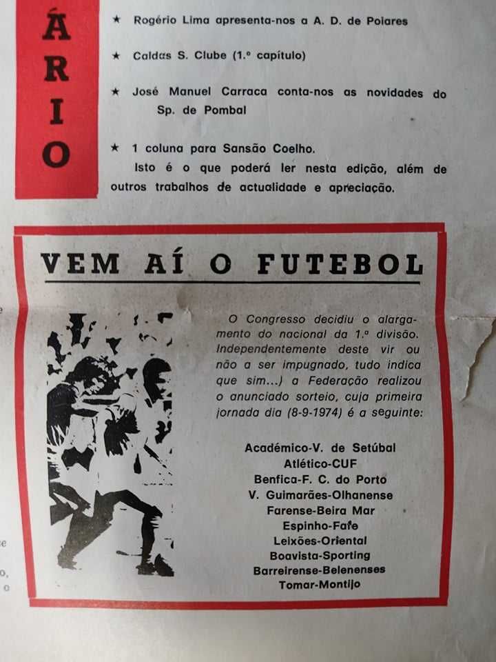 2 jornais ''centro desportivo'' , agosto 74