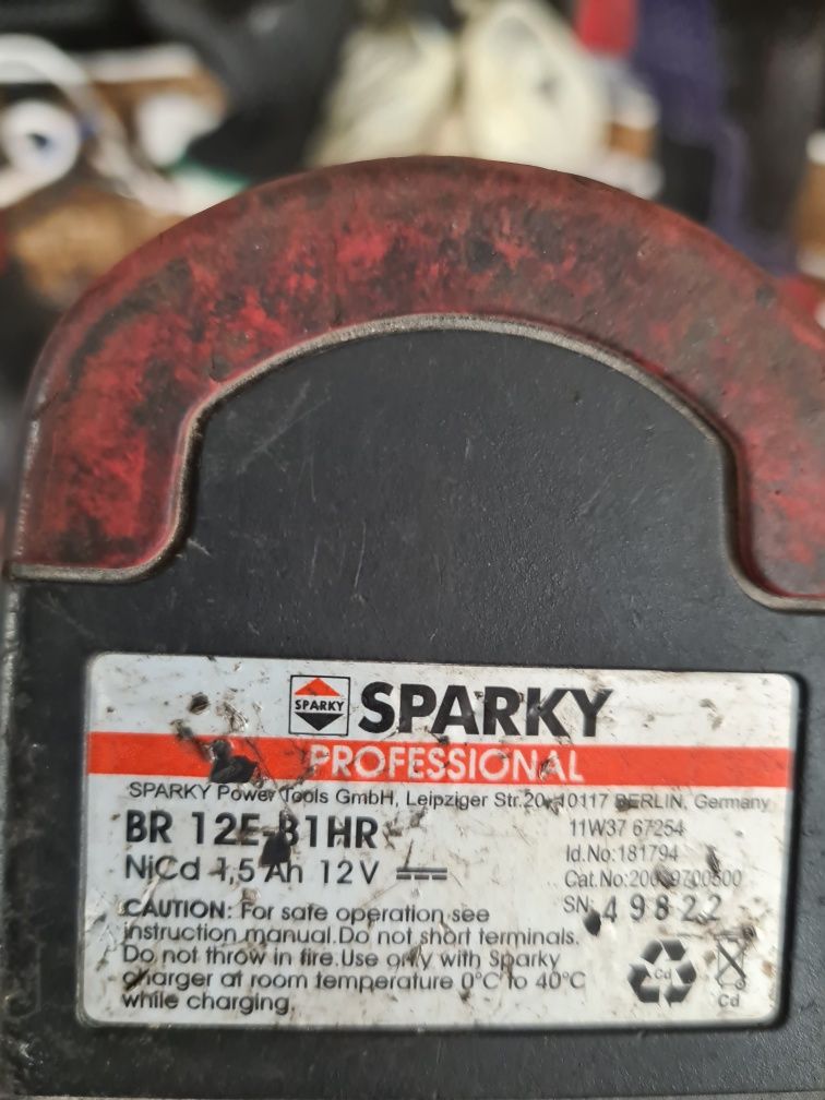Sparky BR2 12E+latarka+3xAku