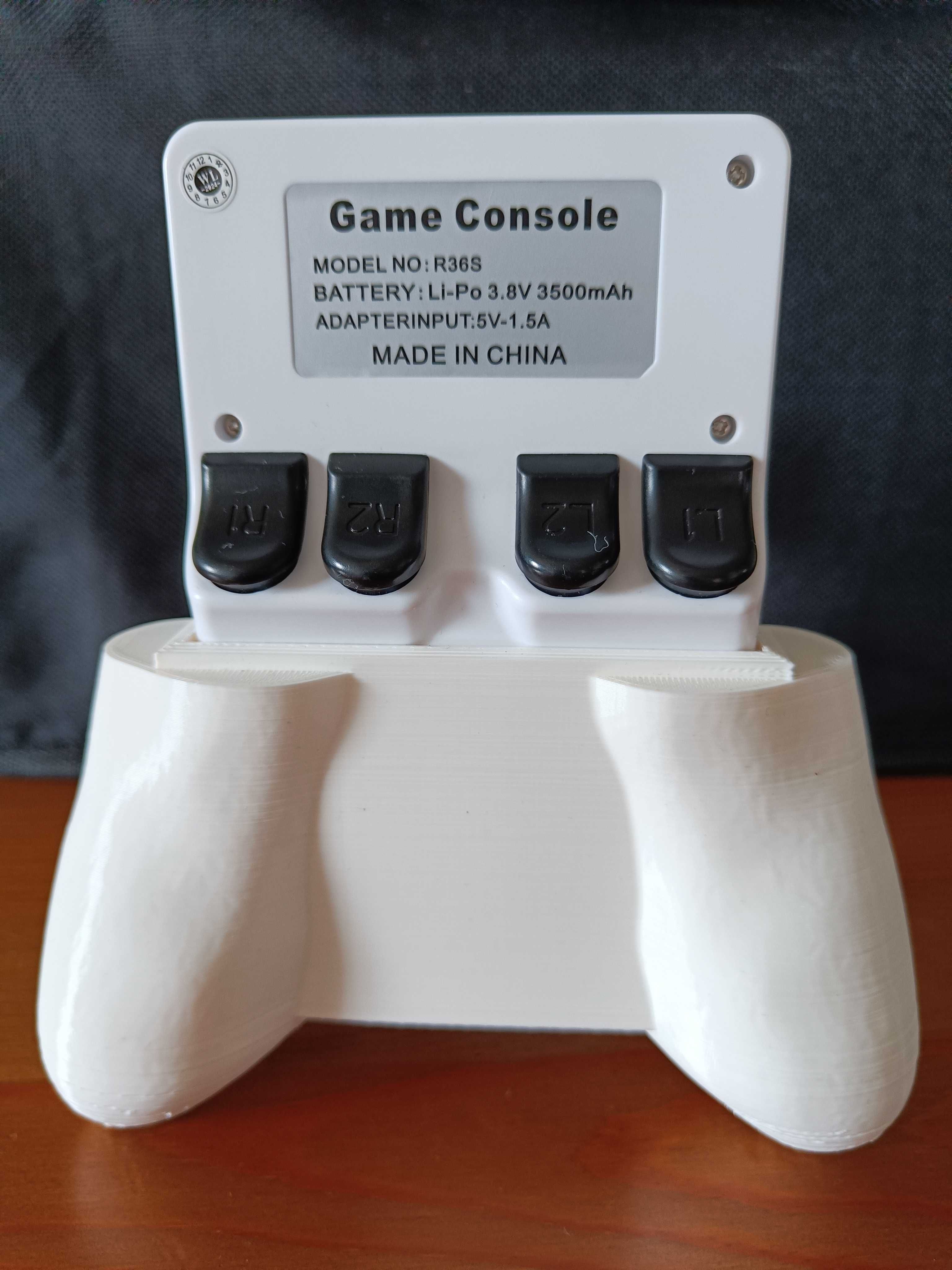 R36W, RG35XX holder - gamepad retro konsola uchwyt PSX Pegasus PSP DS