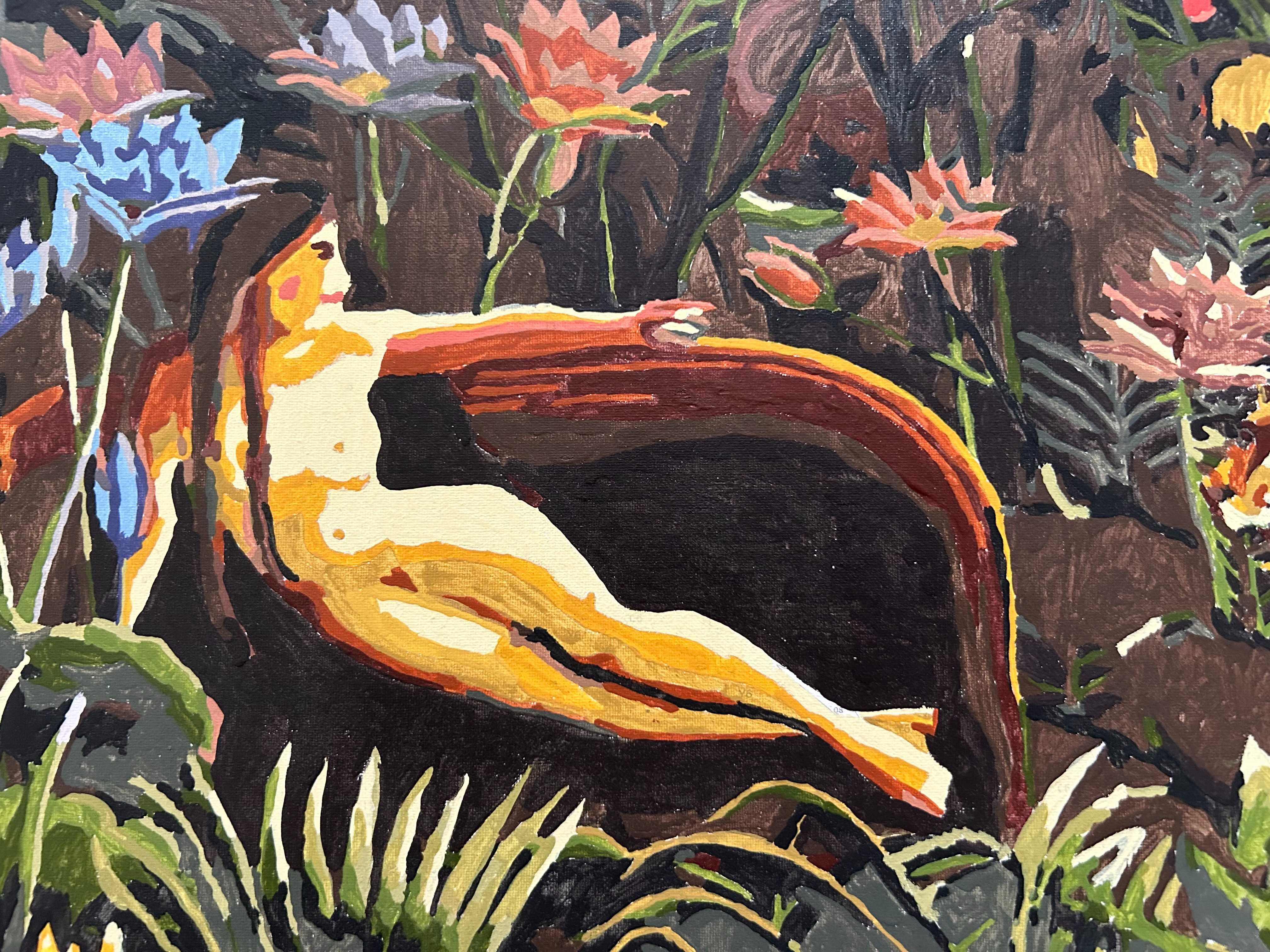 Obraz Kobieta w dżungli - Płótno na ramie 50x60