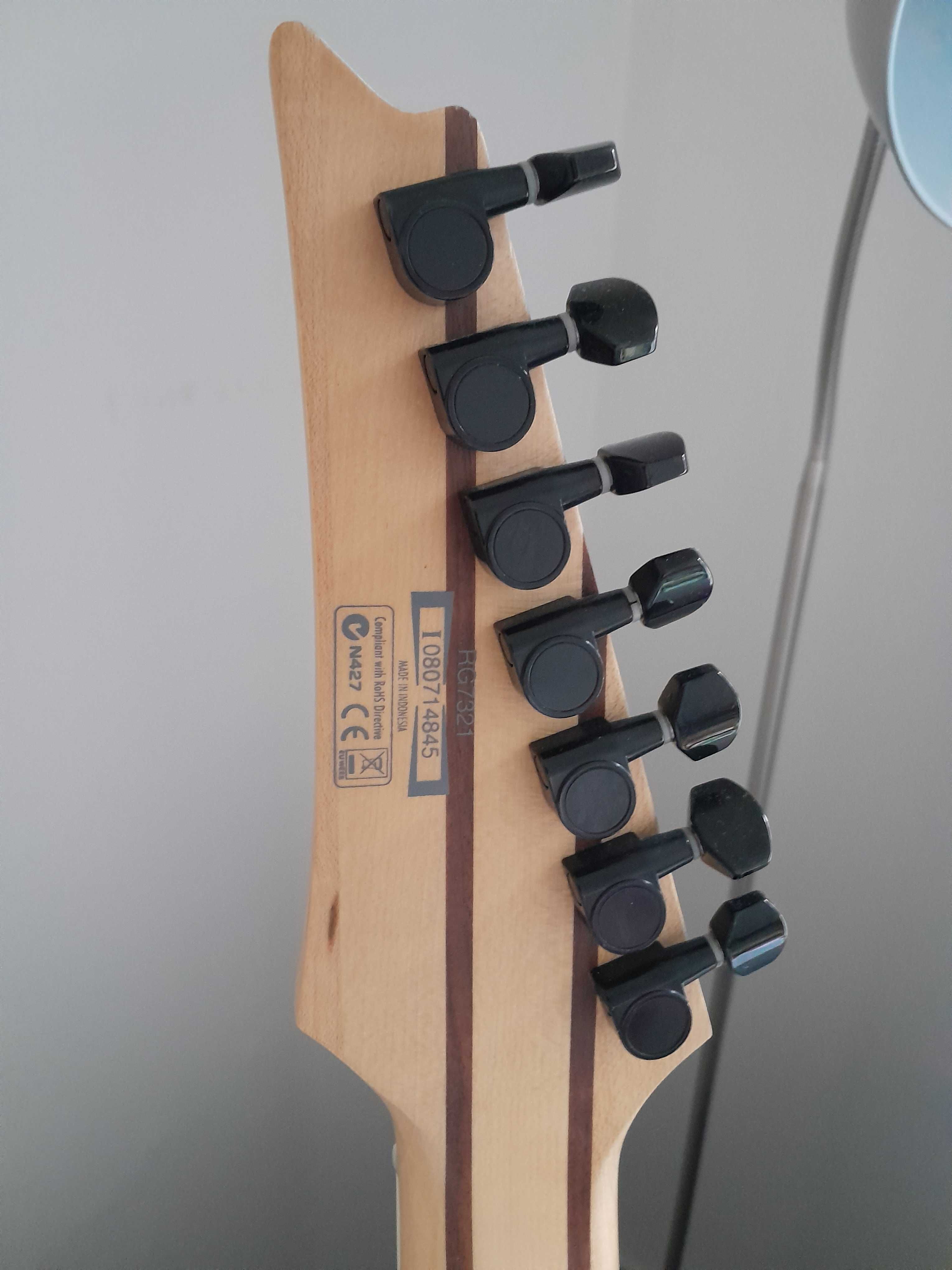 Ibanez RG7321, 7 strun, DiMarzio, Indonezja, Super Stan