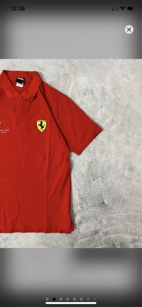 Вінтажне Поло Ferrari Formula 1 2002 Формула 1 Vintage Polo