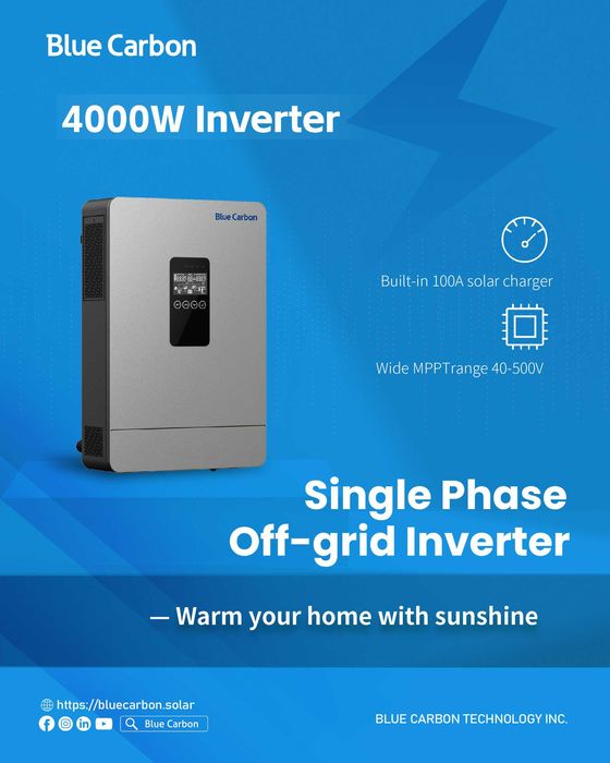 Інвертор гібридний 4000 Вт 24 В