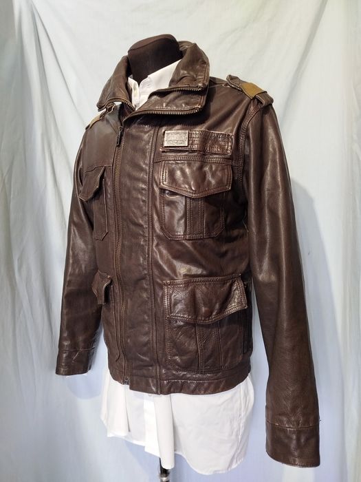 Куртка кожаная мужская Superdry р. Medium