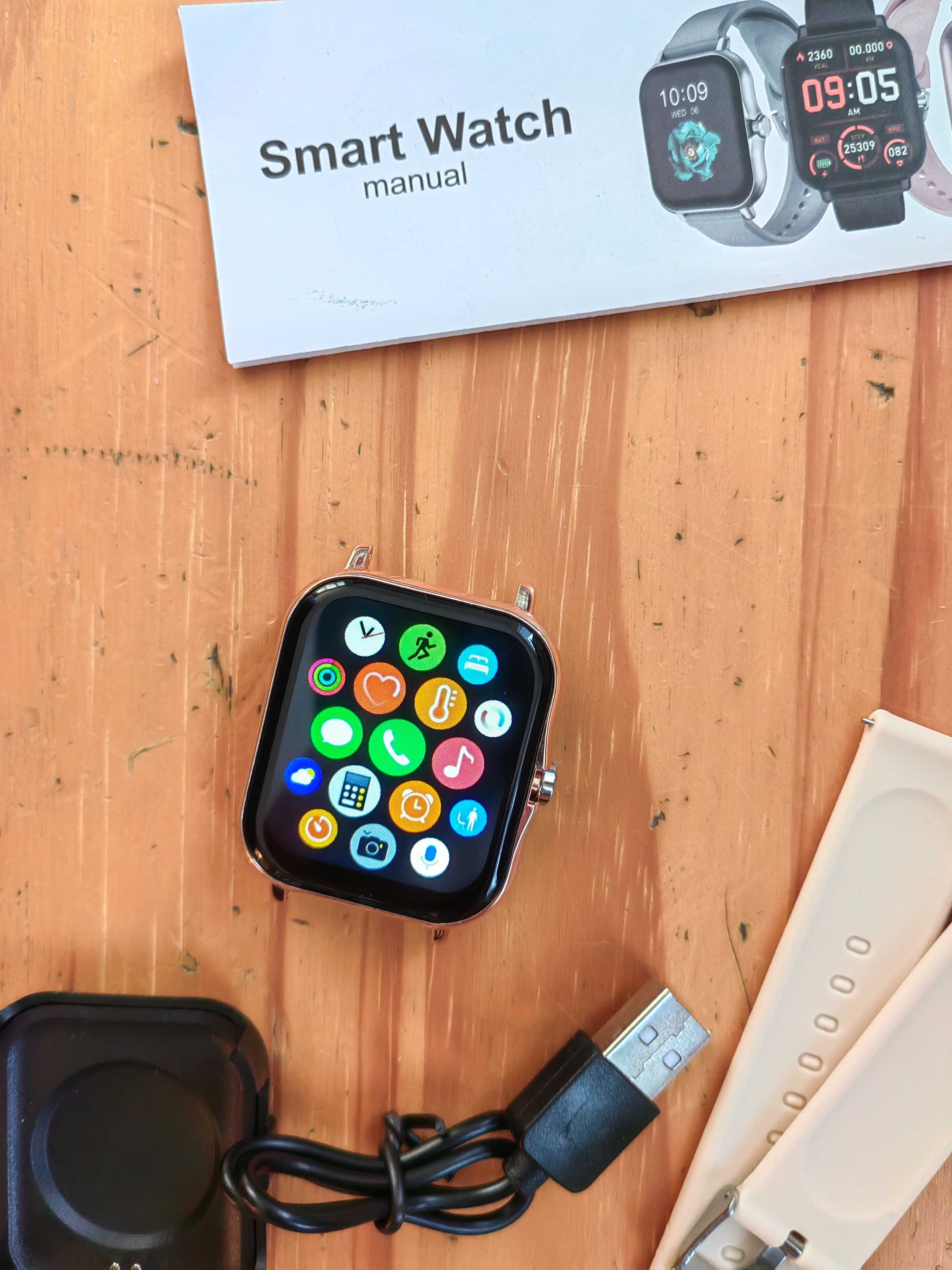 Inteligentny zegarek Bluetooth – rozmowy, pomiar tlenu we krwi