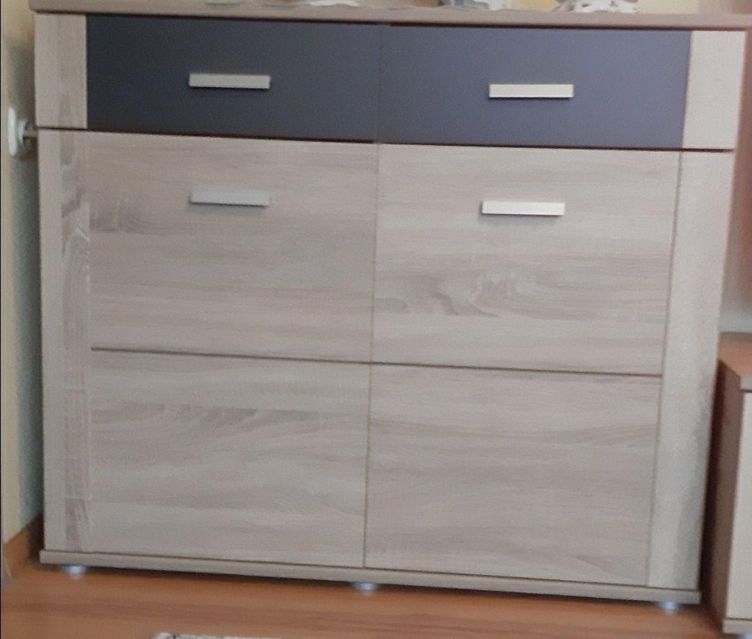 Meble salon komody RTV witryna zestaw mebli