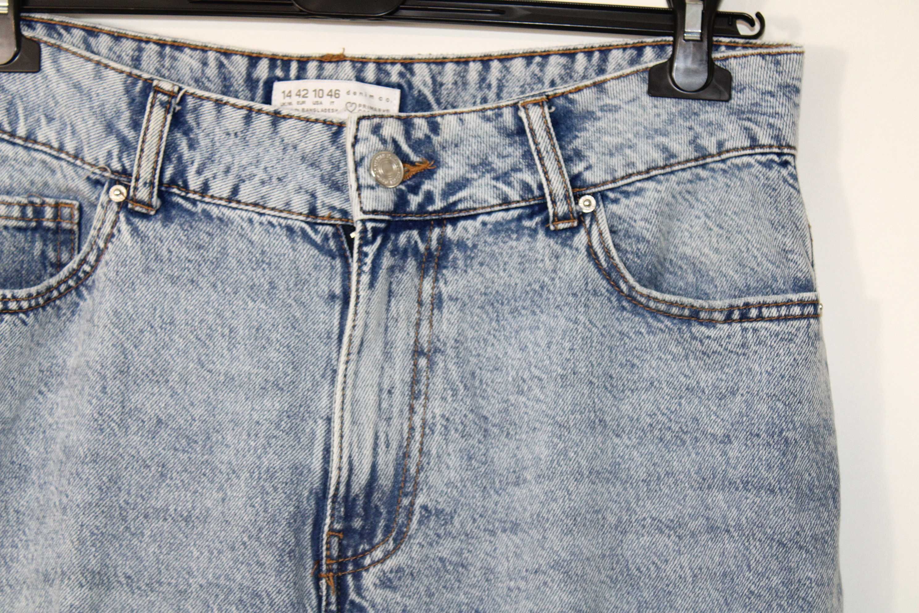 x4 PRIMARK Stylowe Damskie Spodnie Jeans Dziury Wysoki Stan 42 XL