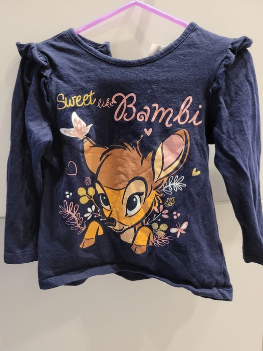 T-shirt długi rękaw Bambi dla dziewczynki