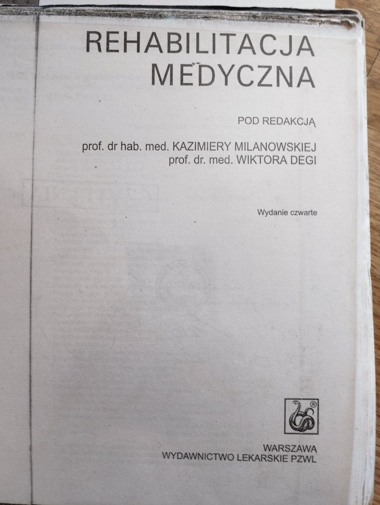 Podręcznik dla studentów Rehabilitacja medyczna