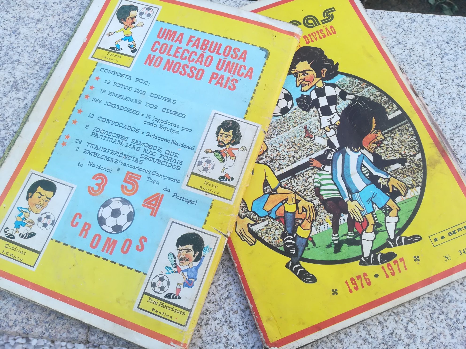 Cadernetas de cromos 1976/1977