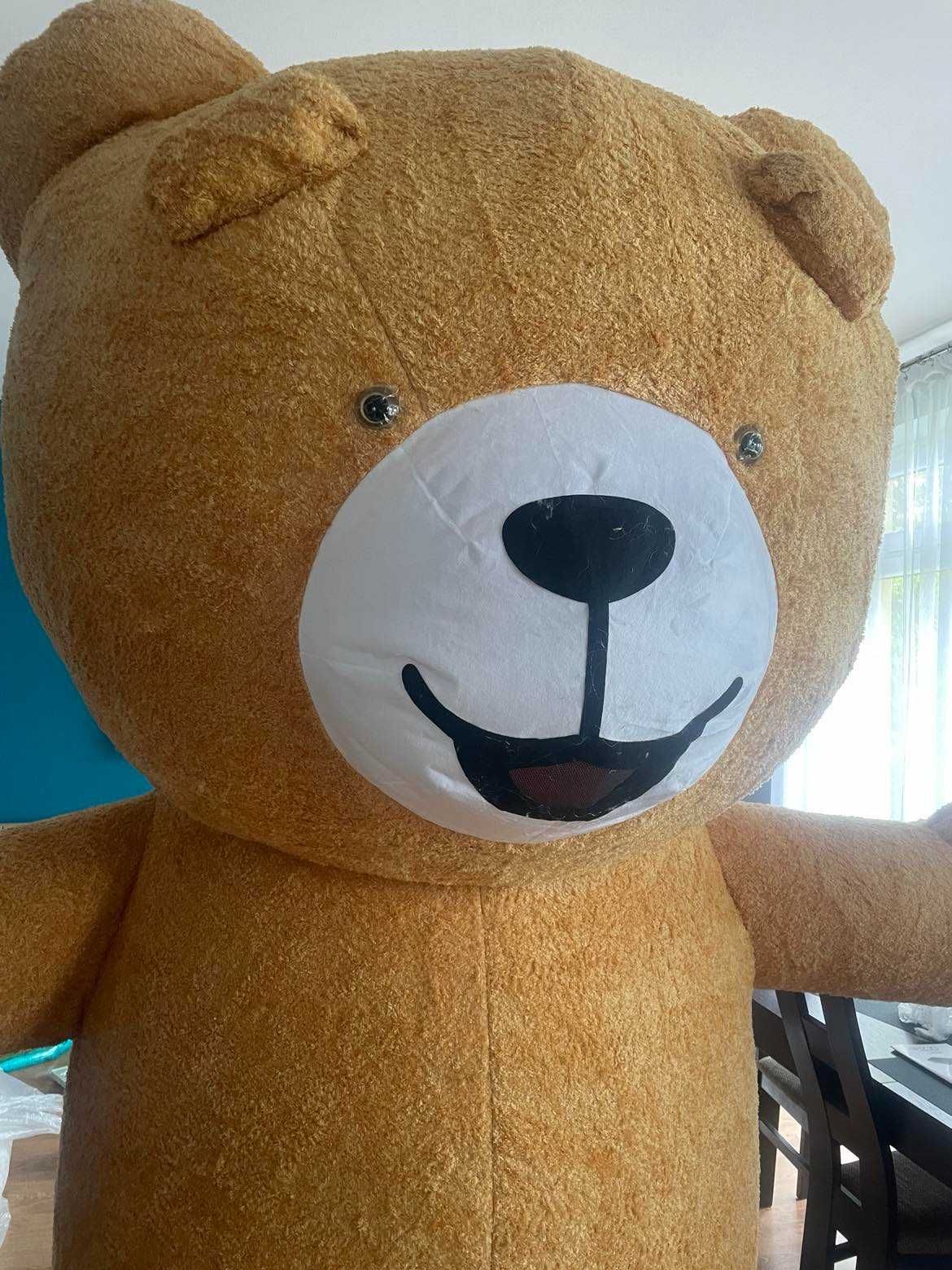 Duży miś kostium dmuchany Teddy imprezy 2.5m +bateria zestaw od ręki!